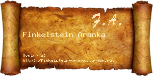 Finkelstein Aranka névjegykártya